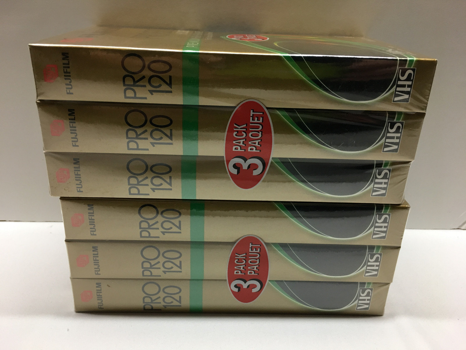 6 New Sealed Fujifilm FUJI T-120 6 Hrs Blank VHS Tapes Premium High Grade Tape