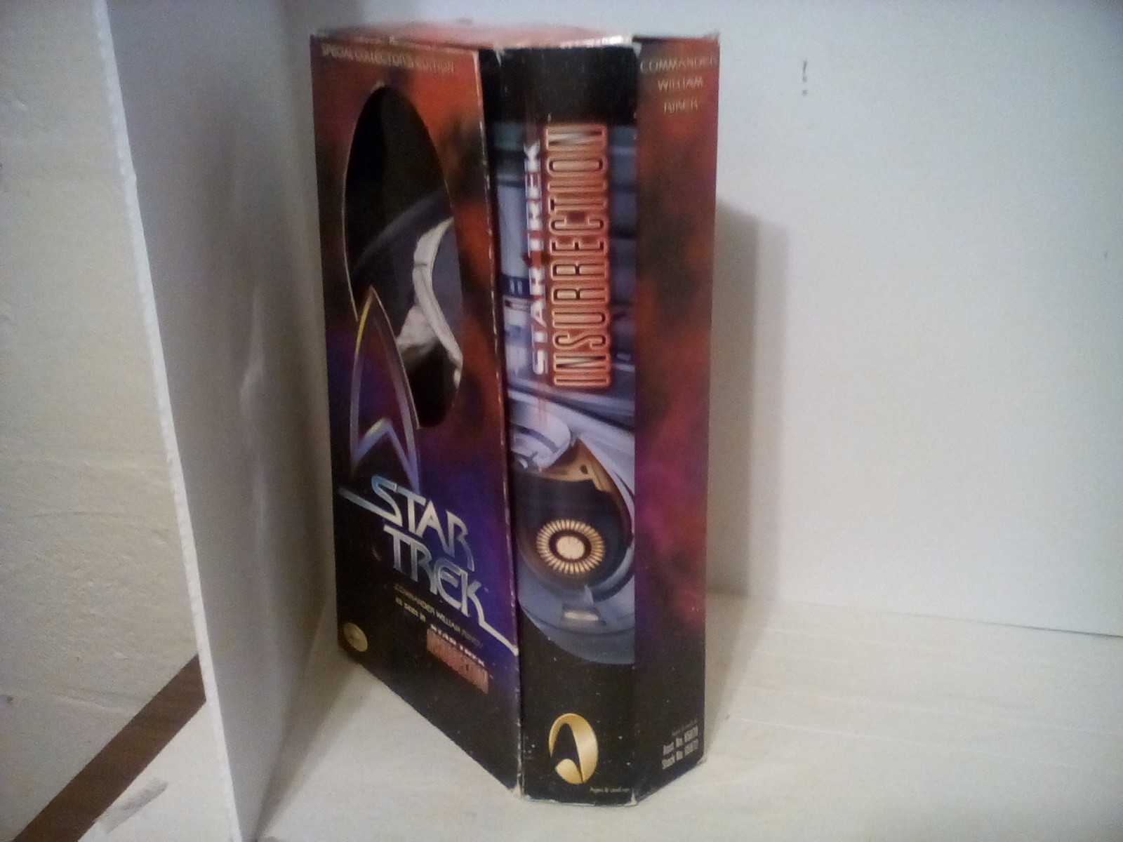 vintage commander willian riker seen in insurrection 1998, 12 inch playmates toy