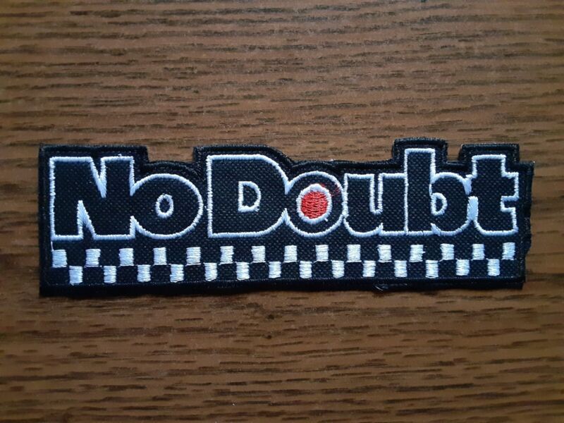NO DOUBT,IRON ON EMBROIDERED PATCH