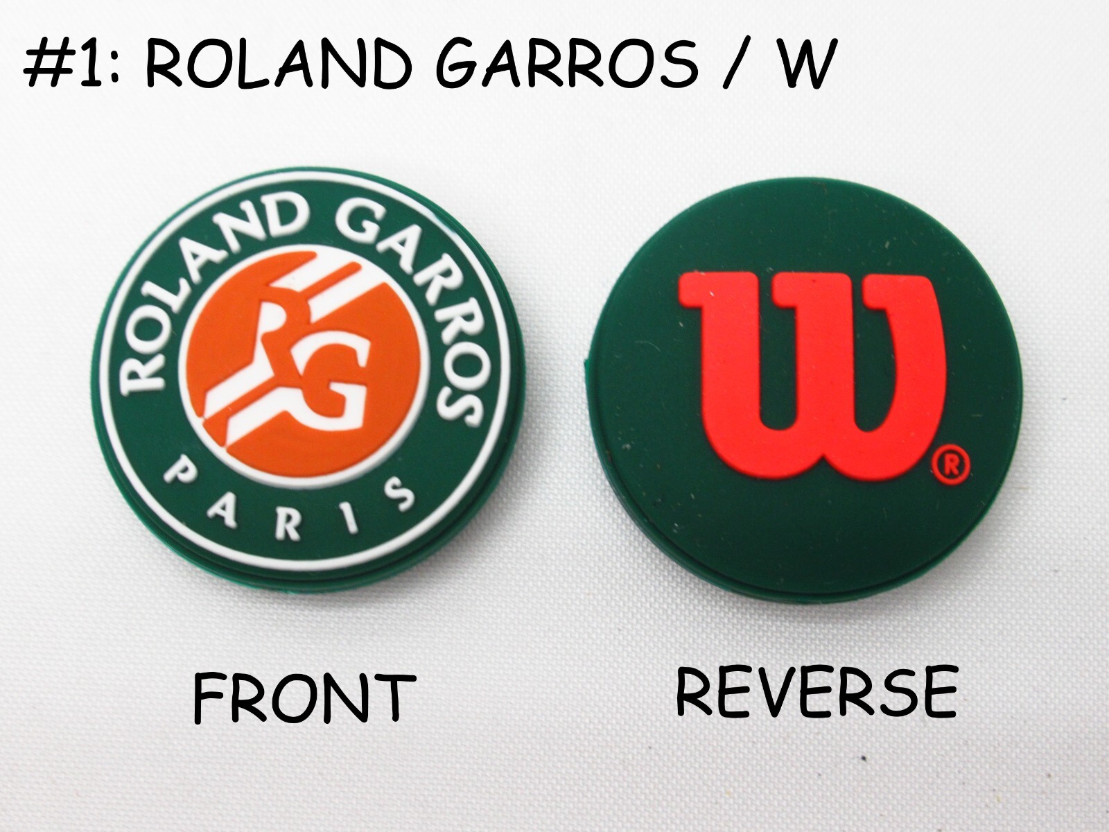 LOT OF 2: WILSON X ROLAND GARROS TENNIS VIBRATION DAMPENERS (CHOOSE STYLE)