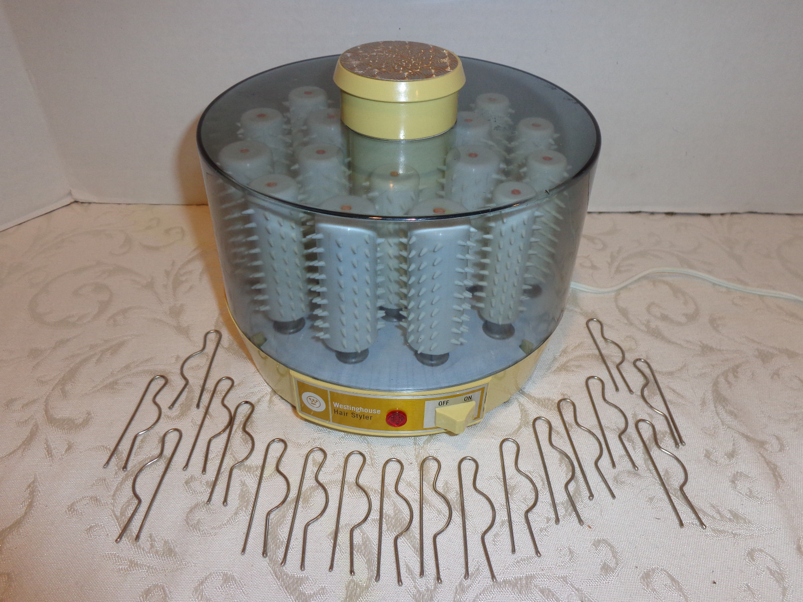 VINTAGE G E WESTINGHOUSE ELECTRIC HOT ROLLERS CURLERS PHC20- 2 HAIR STYLER USA