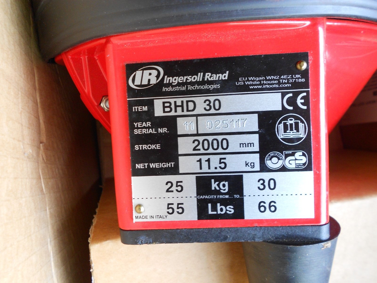 Ingersoll Rand Balancer BHD 30