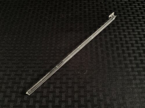 Laboratory Button Type Polished Glass Stirring Rod Shaft  11" L x 5mm OD Damaged