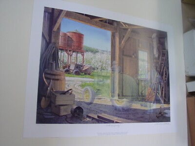 Charles Peterson Talk of Spring Ltd. Ed. John Deere Print  Mint  26 X 19 inches