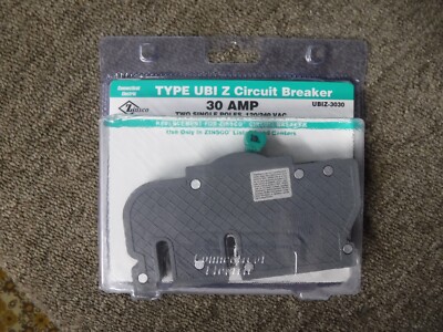 *NEW* Connecticut Electric UBIZ Twin 30 Amp 3/4'' 1-Pole Circuit Breaker UBIZ3030