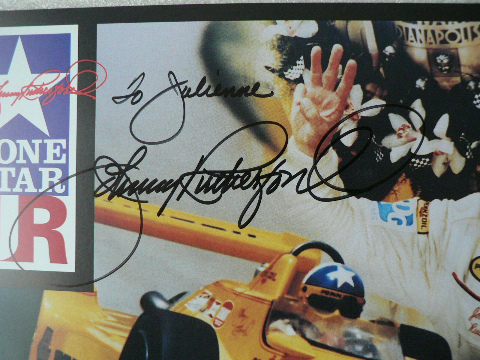 JOHNNY RUTHERFORD SIGNED 8 X 10 PHOTO AUTOGRAPHED Automobile Racing Driver HOF