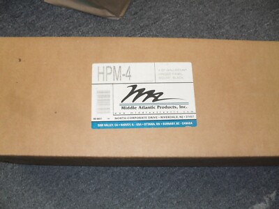 Middle Atlantic HPM-4 | 4-Space 6'' Deep Hinged Panel Mount Open Box