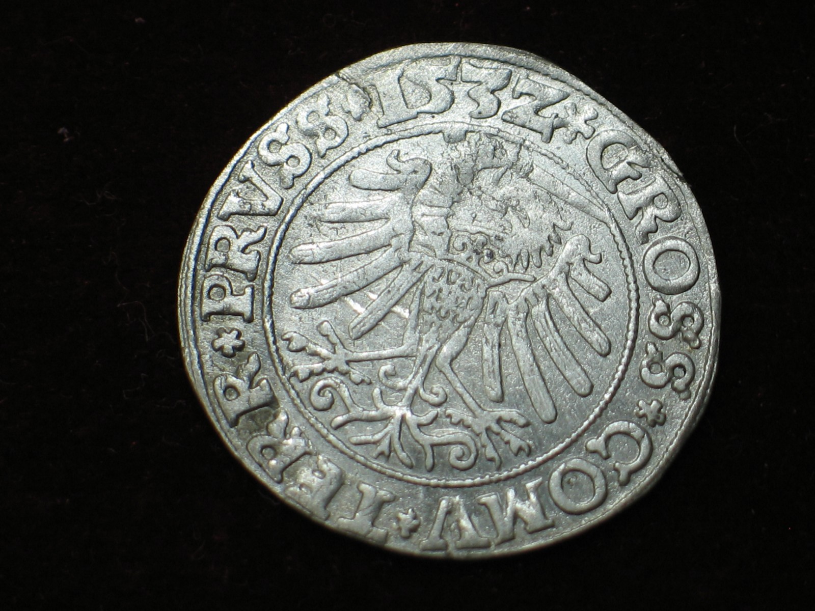 WEST  PRUSSIA , SIGISMIND I,,THE  OLD'' KING  OF  POLAND AR GROSSUS  THORN  1533