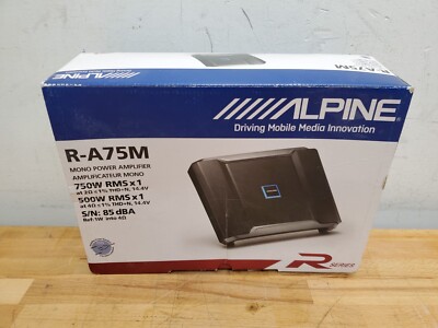 ALPINE R-A75M R-SERIES MONO DIGITAL POWER DENSITY AMPLIFIER 750 WATTS X 1 AT 2 Ω