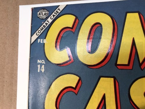 Combat Casey #14 (1954) 6.0+ W  Atlas Violent Precode R Q Sale Art!