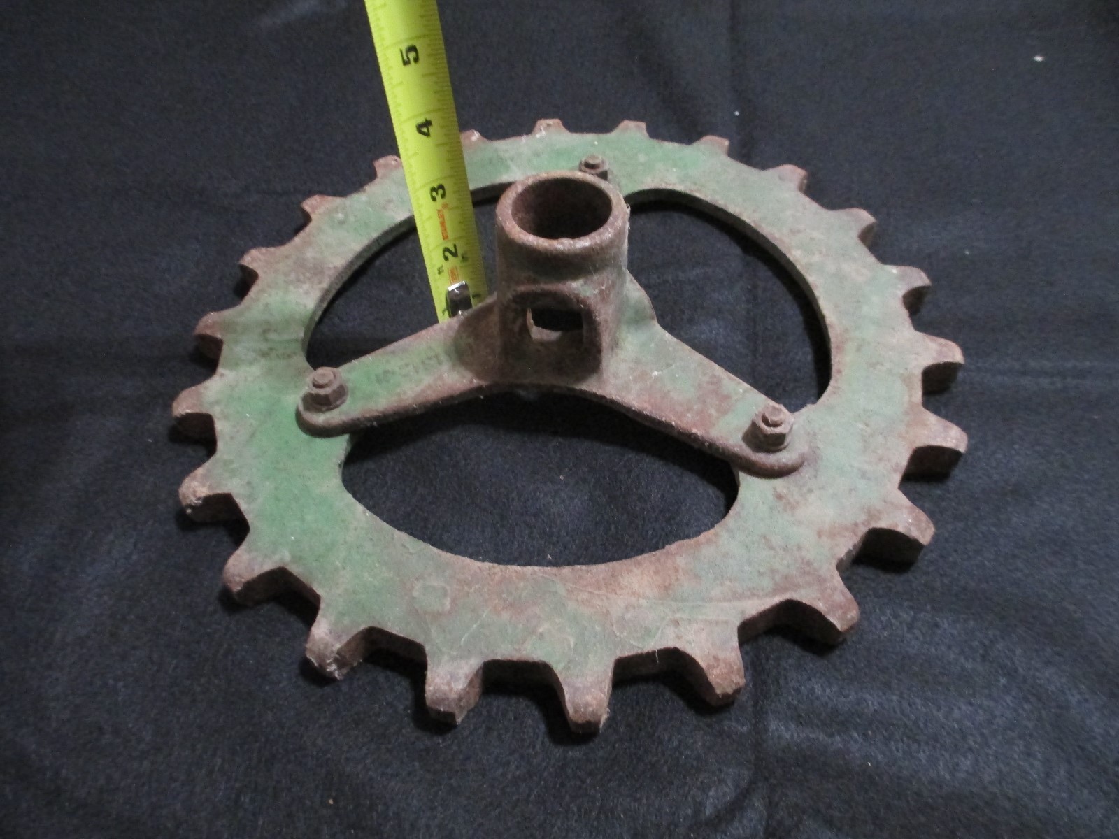 JD Industrial Machine Age Steel/Cast Iron Gear/Cog Steampunk Art Lamp Base