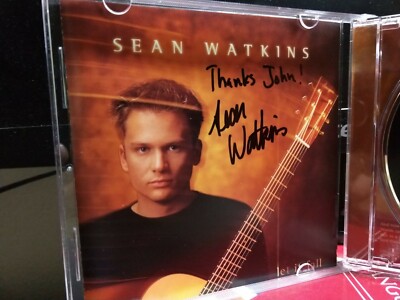 Let It Fall(autographed copy) Sean Watkins (CD, Mar-2001, Sugar Hill)