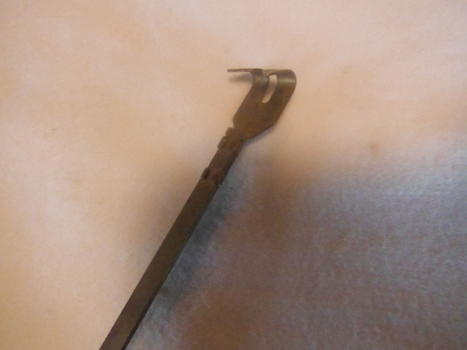 Brass Clad Adjustable 14 1/2” Stem Pendulum Bob 2 5/8” Diameter