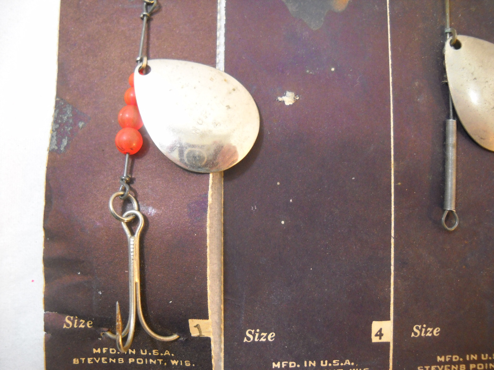 WORTH Spinner And Fly Rod Spoon Spinners On Original Cards