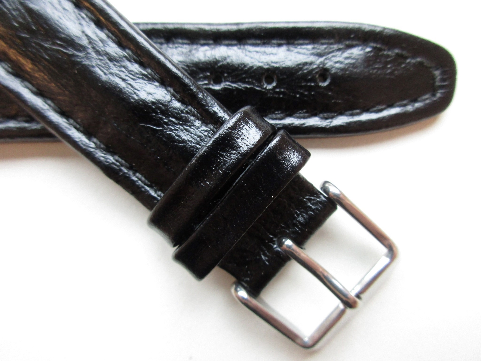 Black bark print Sport 20 MM leather watch band strap | eBay