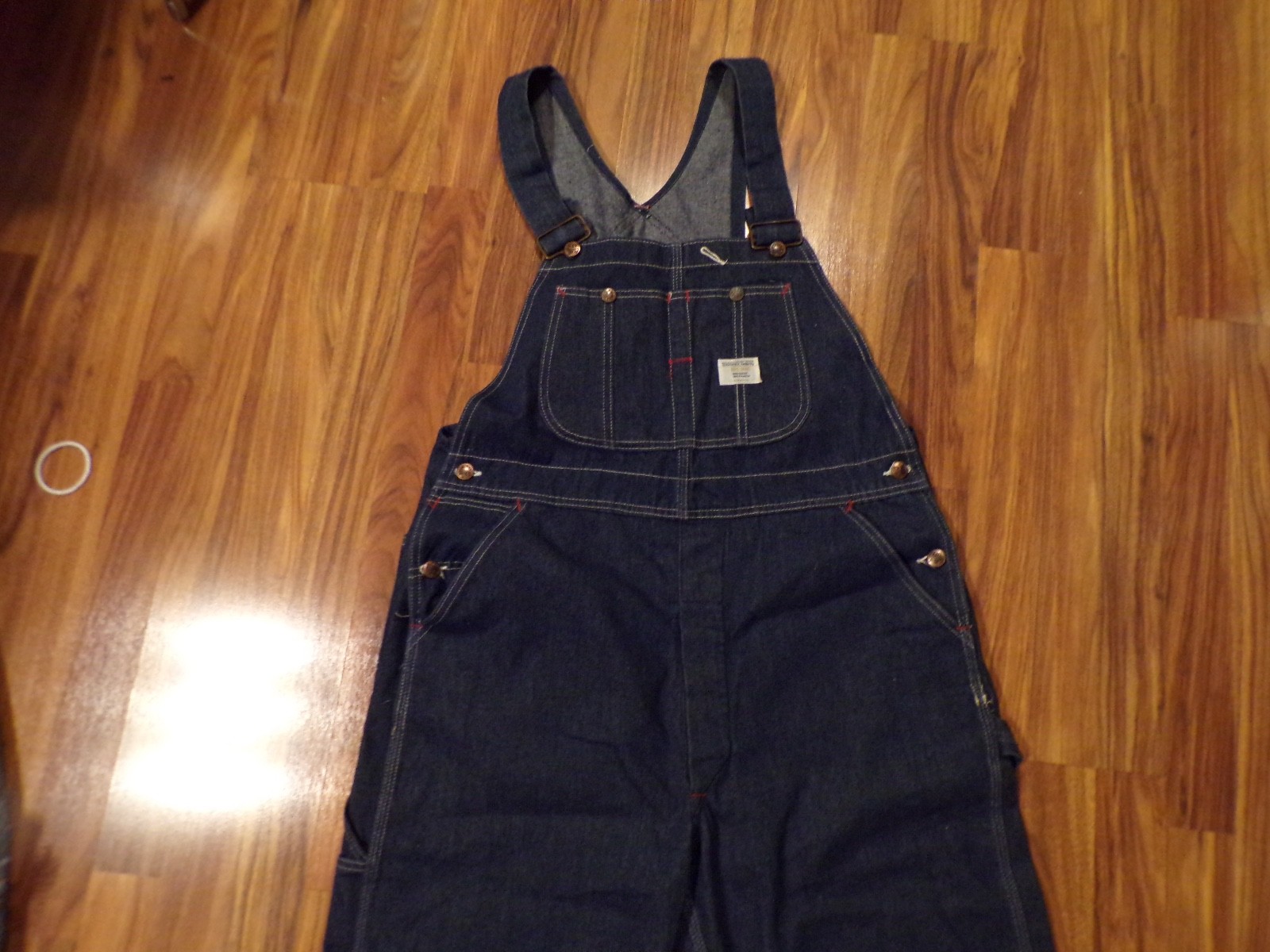 Vintage 60's NWOT's JC Penney BIG MAC BIB Denim Overall Square Back 36 Carpenter