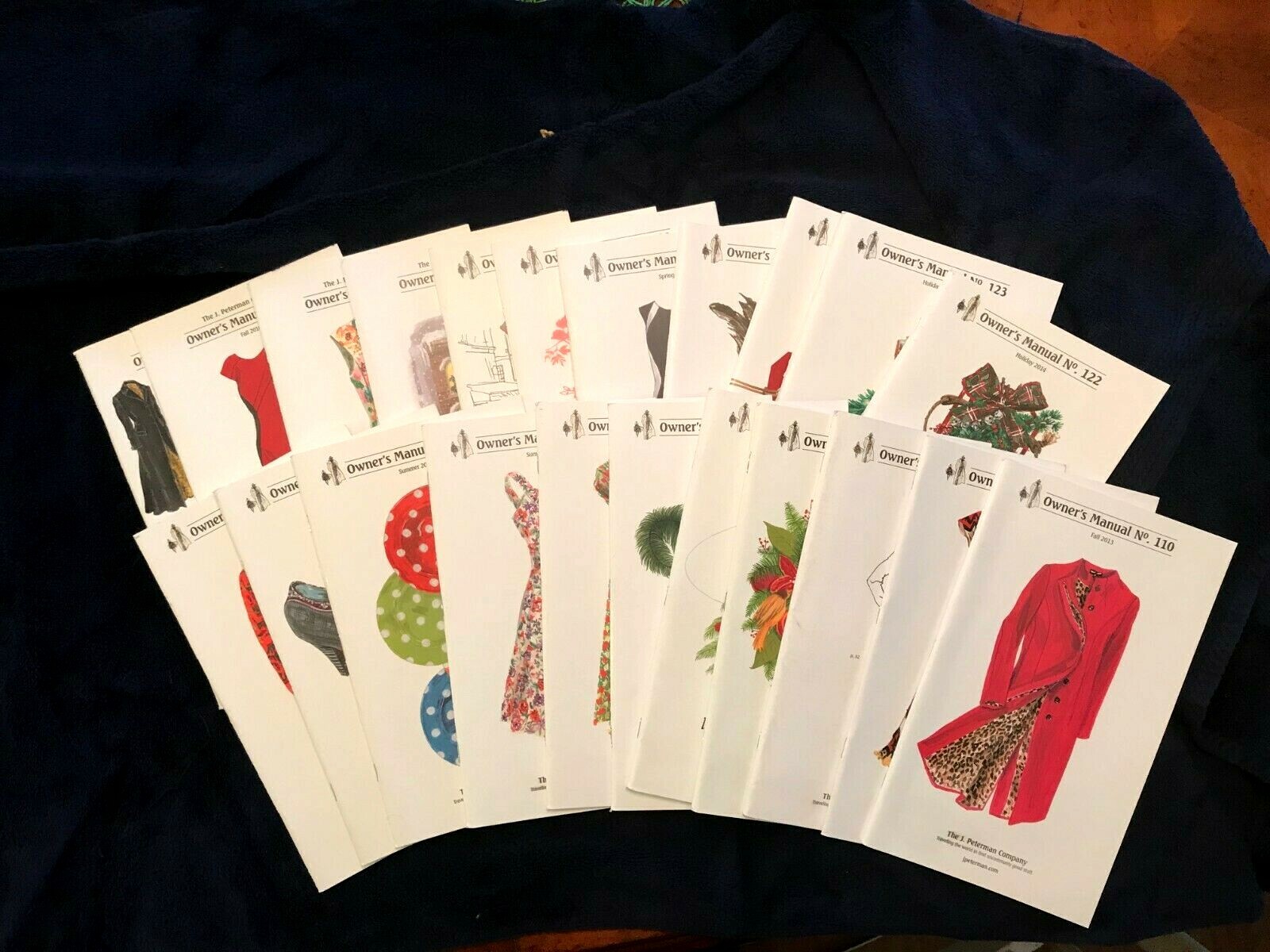 The J Peterman Company Fashion Catalog Owners Manuals lot of 22