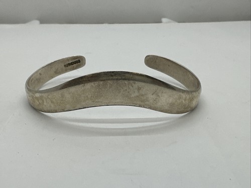 アクセサリー Vintage Silver Wide Wave Caff Bangle 925 Antique Tiffany & Co. Sterling Silver Curved Wave Overlap, 7