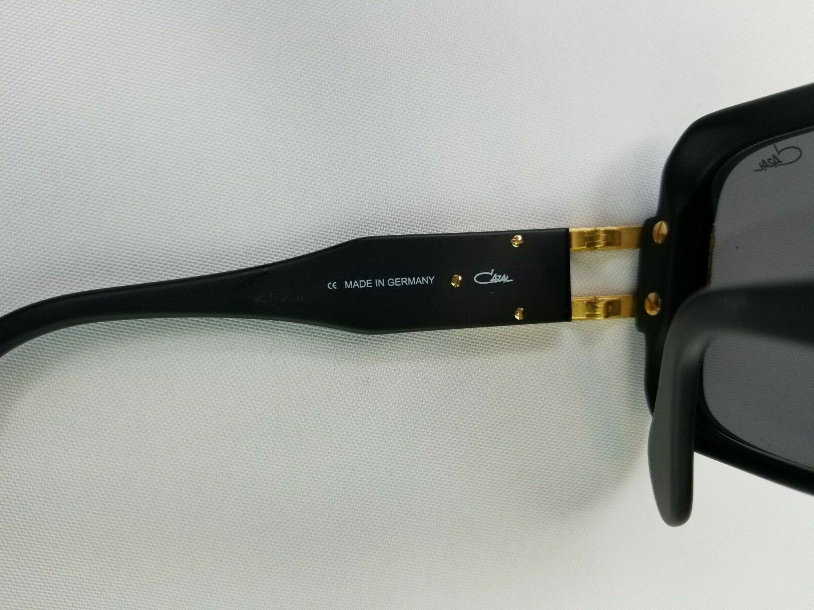 Pre-owned Cazal Legends Mod. 623/302 Col. 011 Matte Black Red Sunglasses Made In Germany In Gray