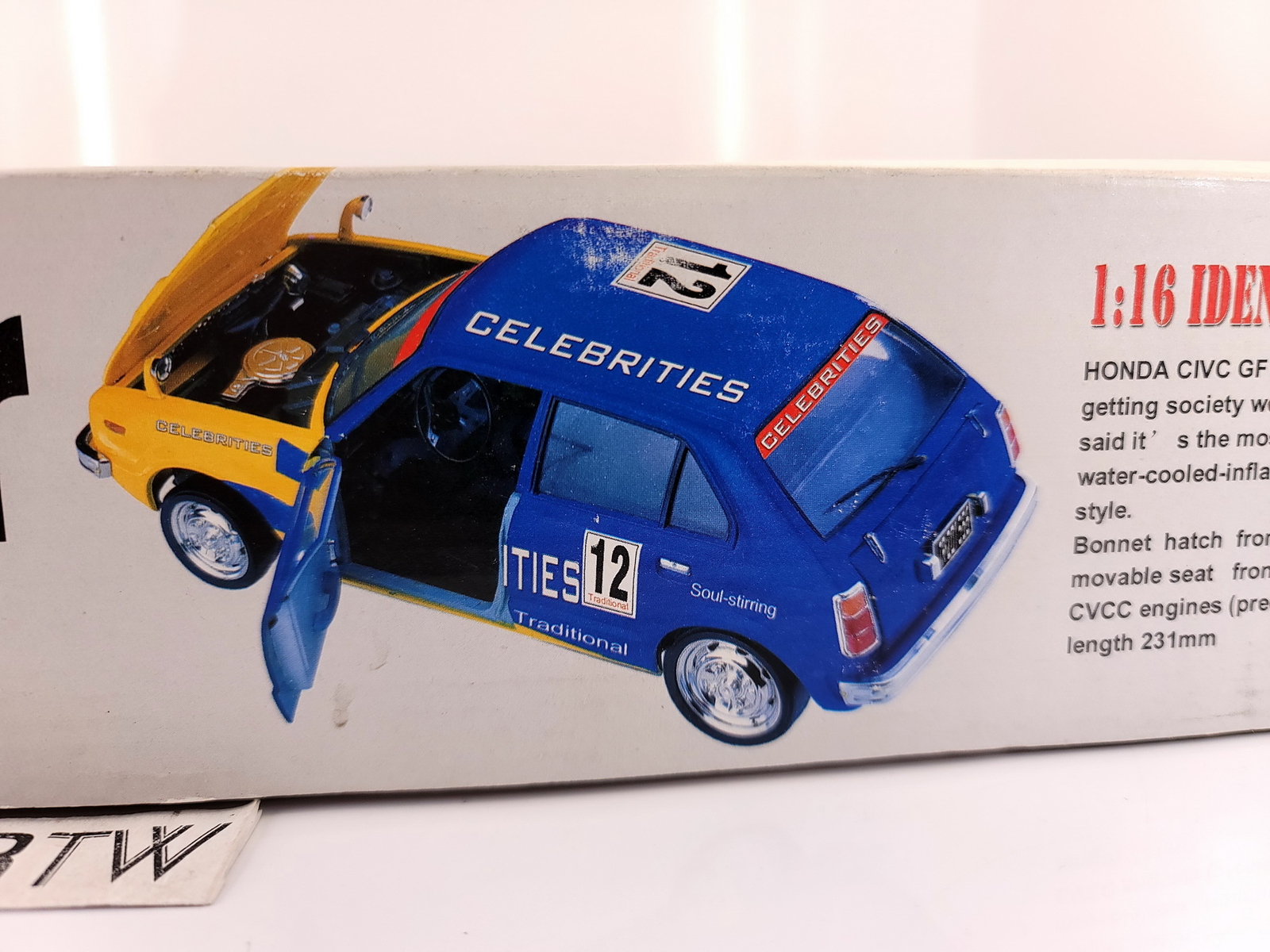 日東　シビックレーシング　1/16 1/16 scale HONDA CIVIC Mk.1 RSL Racing IMITATIVE RACER kit