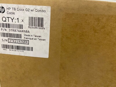 NEW HP Thunderbolt Dock 230W G2 w/ Combo Cable  Factory Sealed