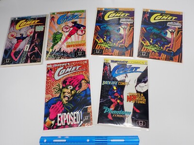 DC Impact Comics THE COMET 7 COMIC Lot Issues #1 #2 #5 #6 #6 #7 #17  HIGH GRADE