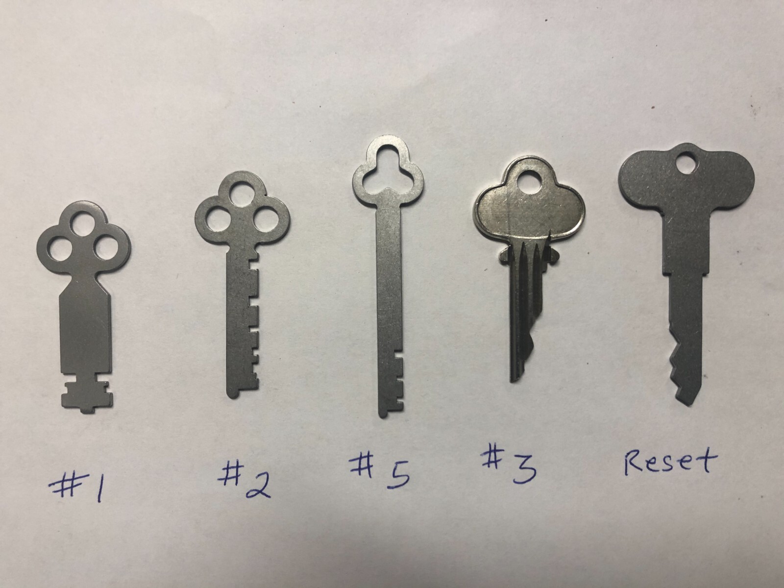 National Cash Register Keys 1, 2, 5, 3, Reset Key. Fits 300 & 700 Class NCRのeBay公認海外通販｜セカイモン