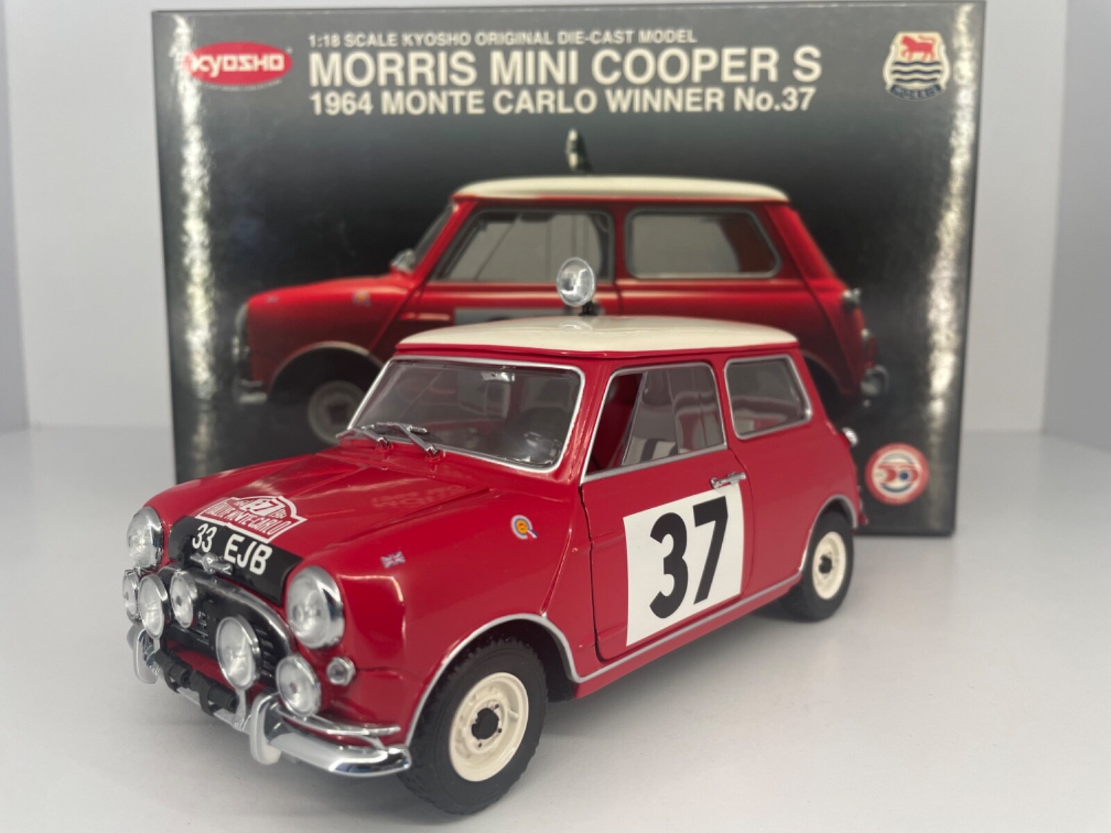 京商 ミニクーパー1/18 RED NOSE DAY Kyosho Mini Cooper 1/18