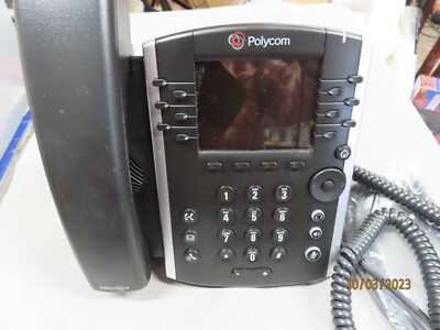 Pair of Polycom desktop skype POE phones 2200-48450-019