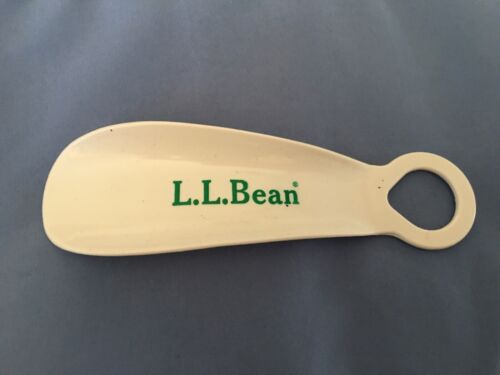 Vintage White LL Bean Classic Shoe Horn Plastic - 5.5 inch Made in USA L.L. Bean