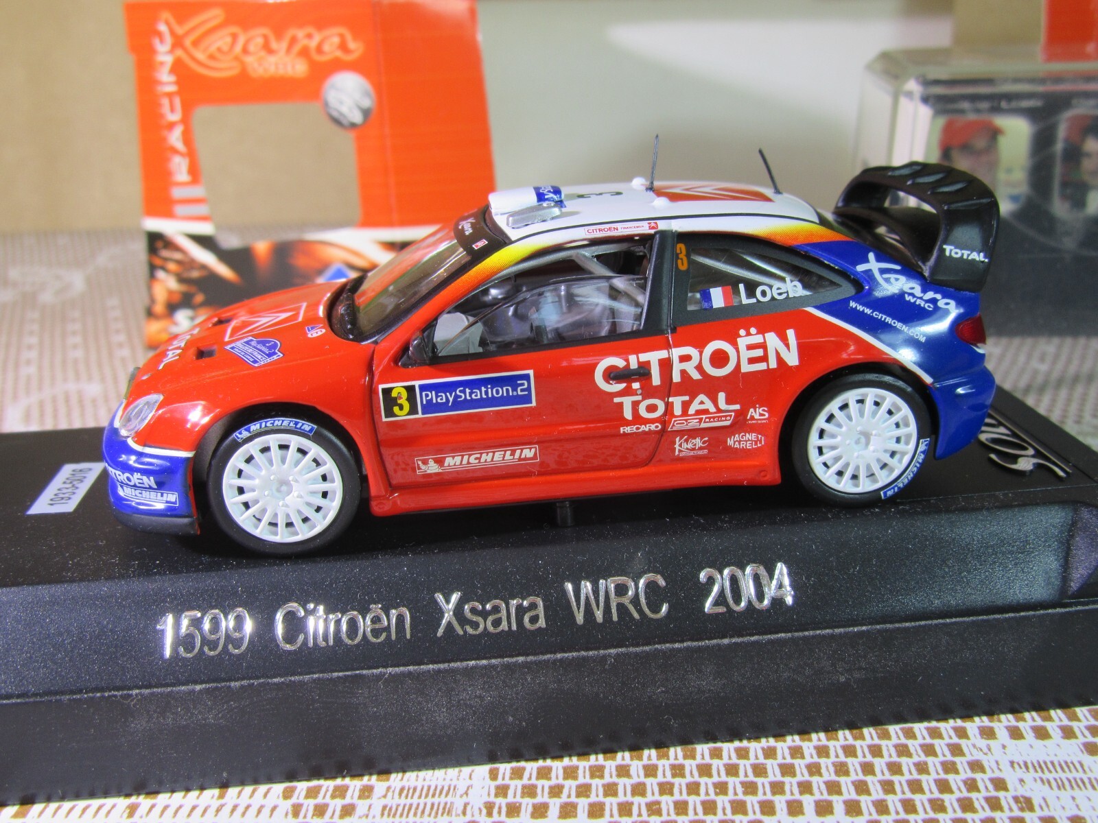 ミニカー ixo CITROEN XSARA WRC#21 S.Loeb-D.Elena Sun Star