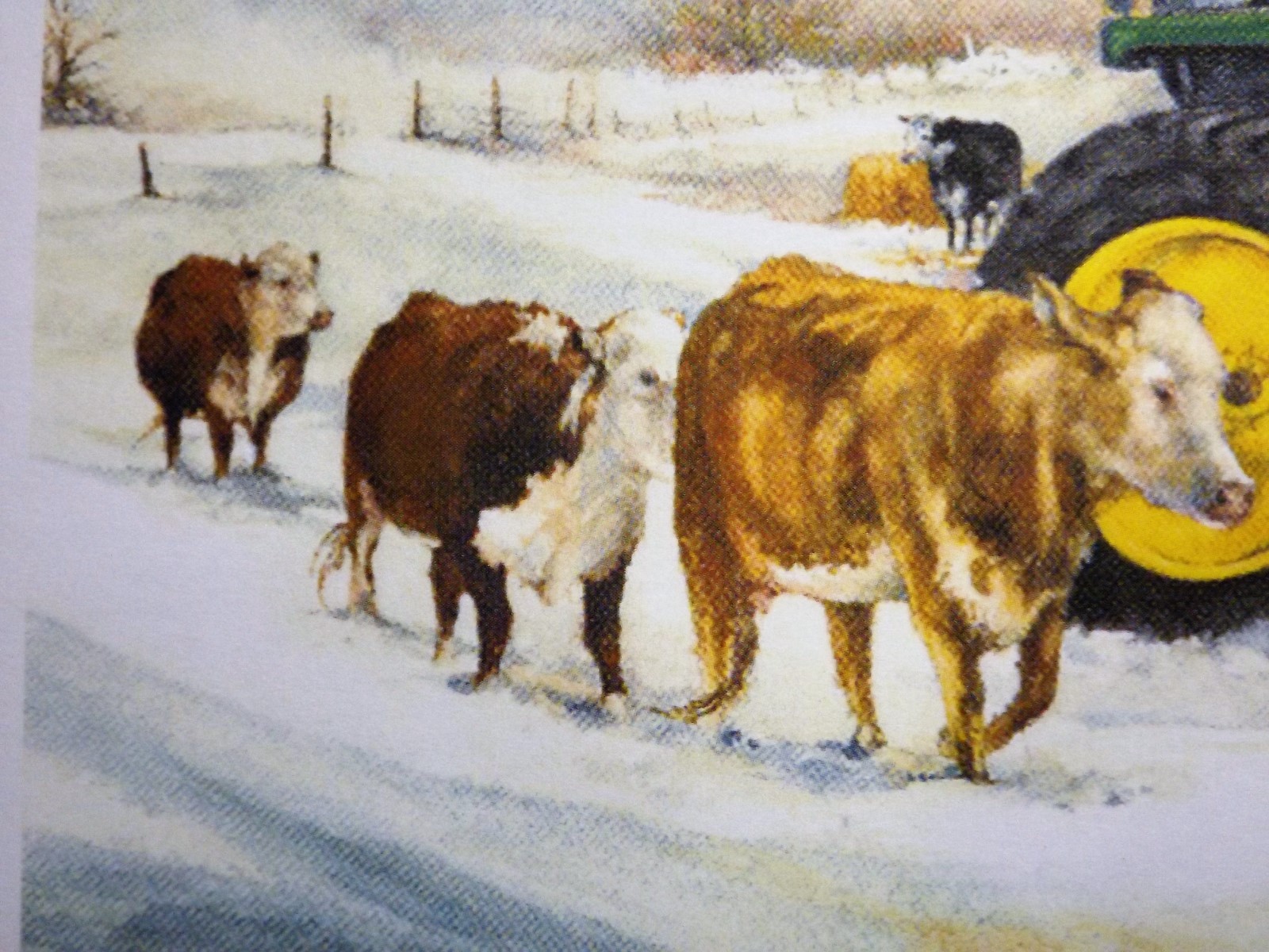 JOHN DEERE TRACTOR ART by RAY CROUSE - EARLY MORNING CHORES - SIGNED PRINT ONLY