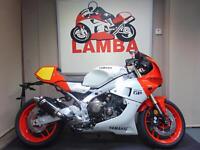 Yamaha XSR 900 GP, 2024, White/Red Motorcycle.