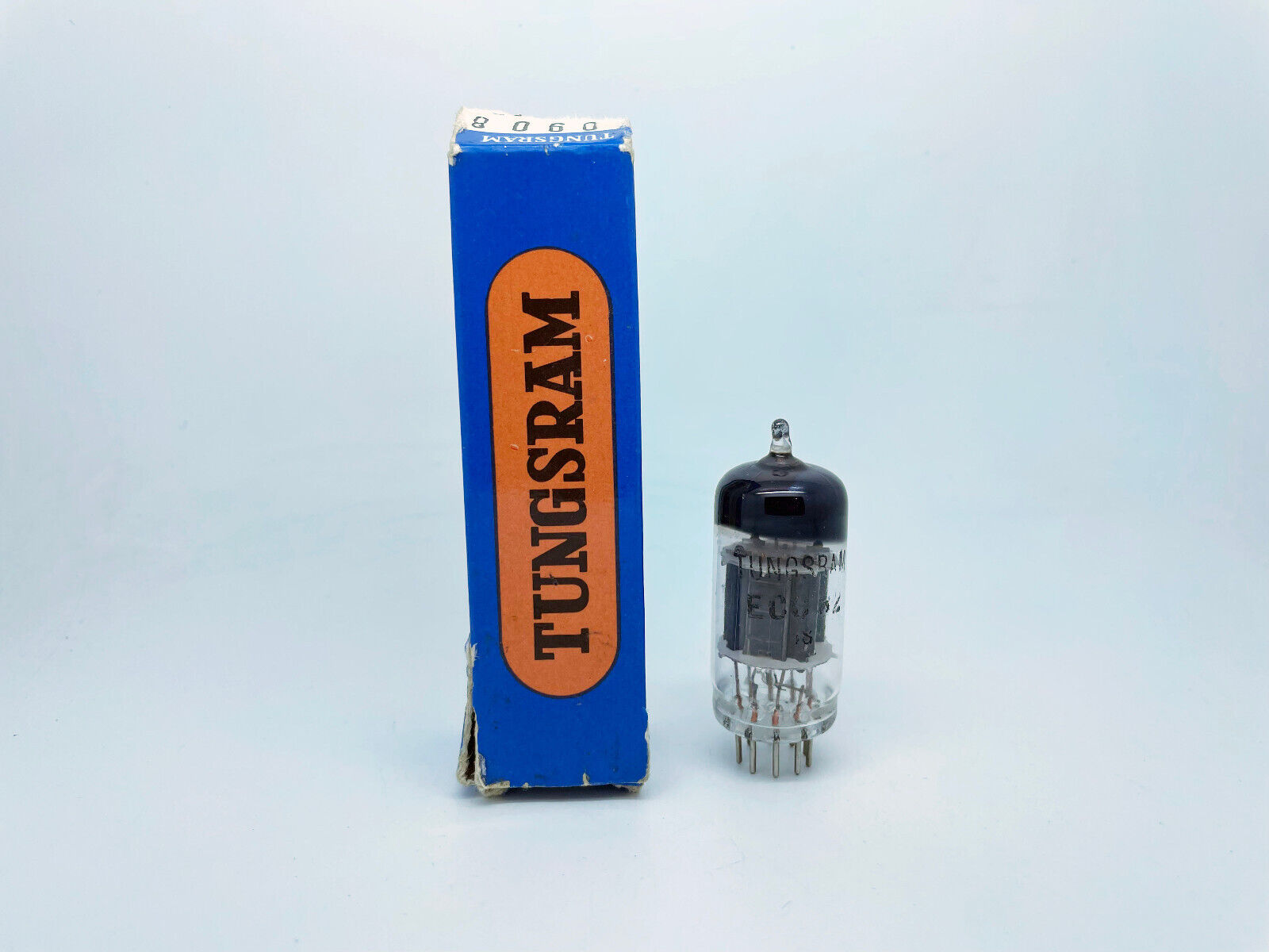 RARE Tungsram ECC82 12AU7 Test 80% Tilburg Holland Black RARE Tungsram ECC82 12AU7 Test 80% Tilburg Holland Black
