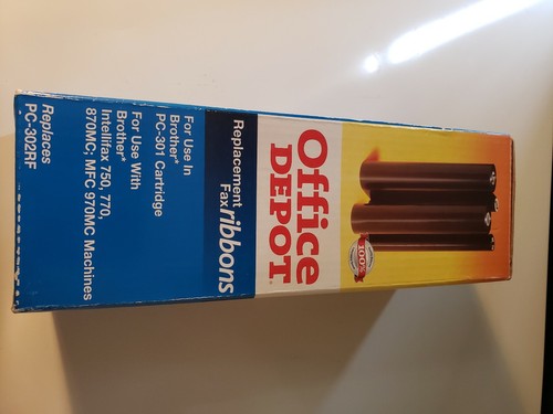 Office Depot Replacement Fax Ribbons Replaces Brother PC-301 Cartridge PC-302RF