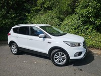 2018 68 FORD KUGA 2.0 TDCI ECOBLUE ZETEC AWD 4X4 WHITE 1 OWNER EX POLICE