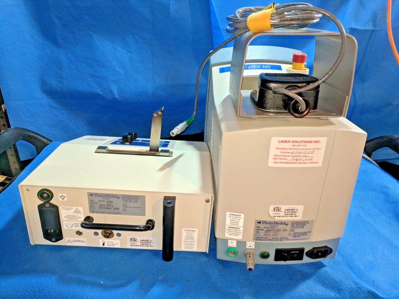 PhotoMedex Surgical LaserPro 980 (25w) w/ SLT SACS (Stand Alone Cooling System)