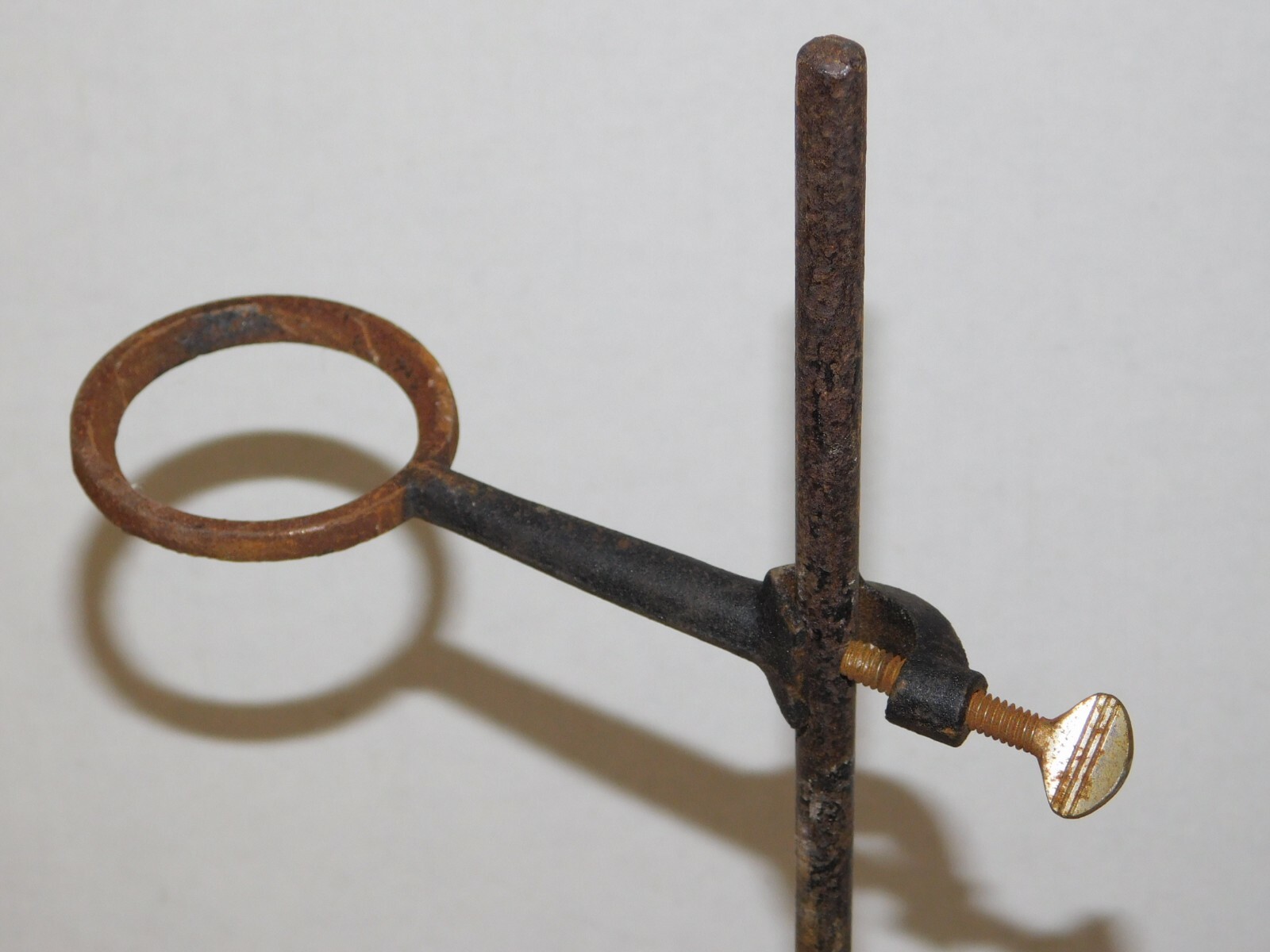 Antique Cast Iron Scientific Lab Test Tube Chemistry Beaker Glass Holder Stand