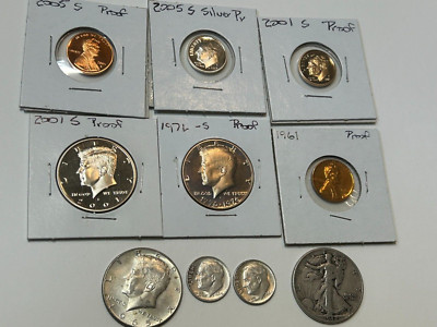 Mixed lot, Silver and some old US coins