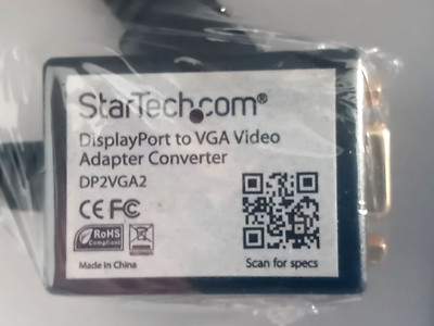 StarTech Display Port to VGA Video Adapter Converter DP2VGA2