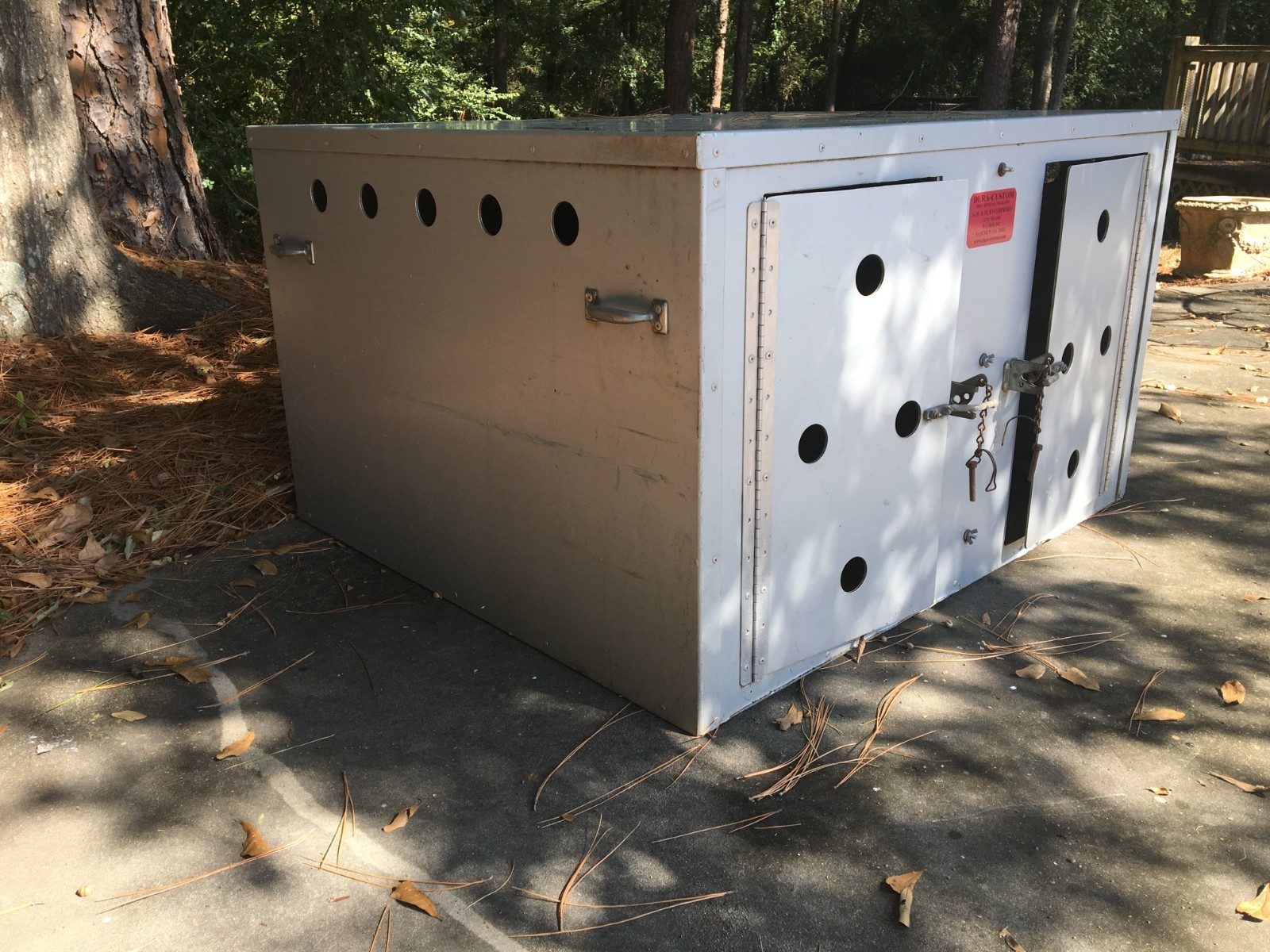 Lightweight Aluminum Double Dog Crate - Kennel - Carrier Custom Built.