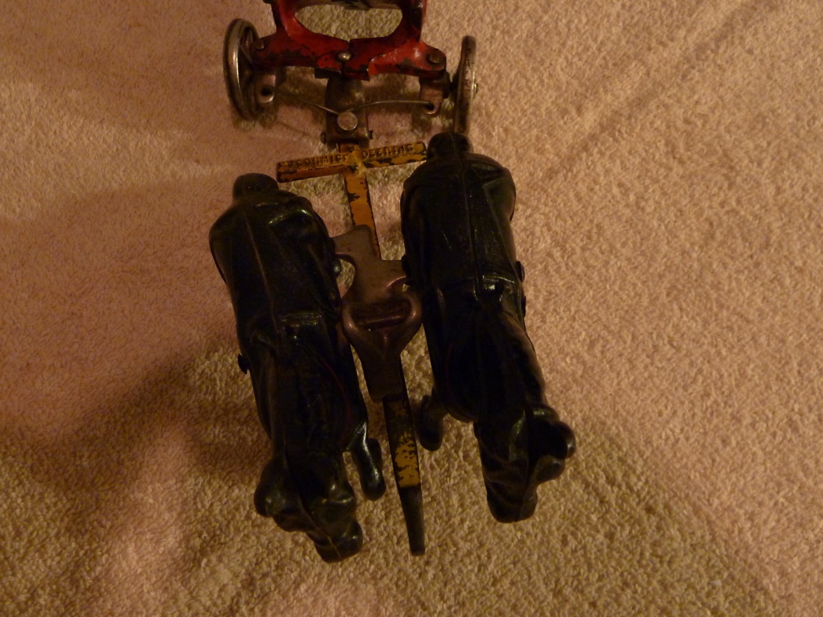 Arcade McCormick Deering Horse Drawn Spreader Nickel Wheels 14