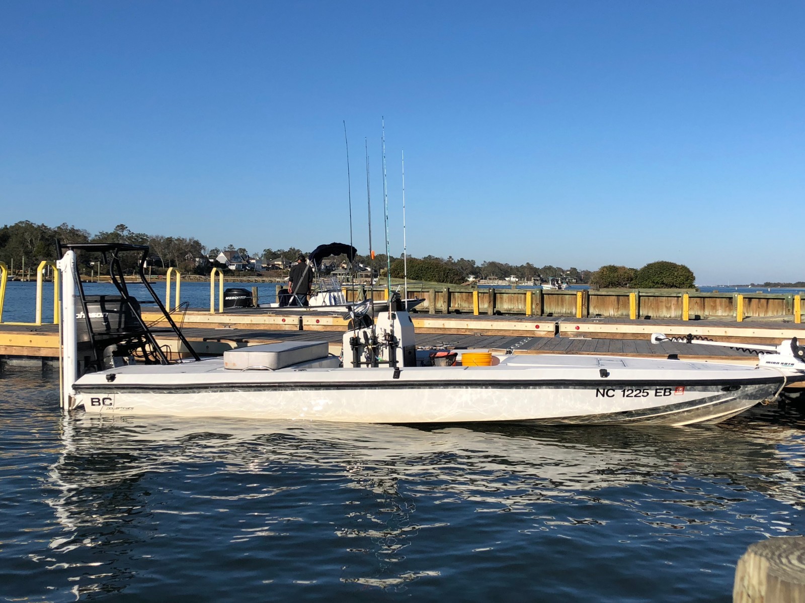1997 Back Country 201 Pro Guide Inshore Fishing Flats Boat