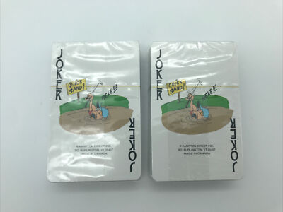 Vintage Hampton Direct Canada Golfer Playing Cards  Sealed 2 Deck Set,Golf Cards