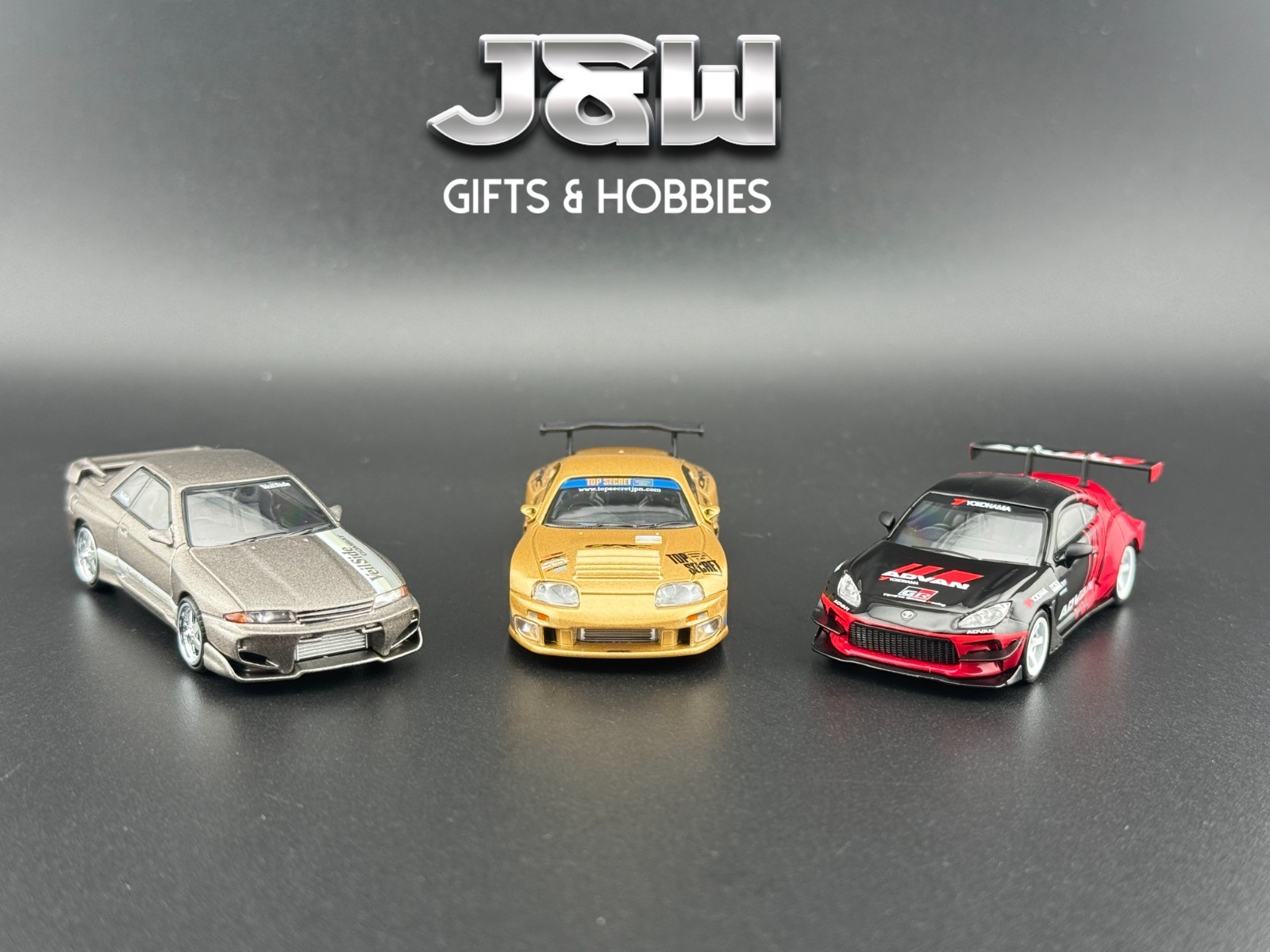 MINI GT ミニカー 3台セット 1/64 Mini GT Combo Deal Set of 3 Cars Top Secret Supra, GR86 HKS