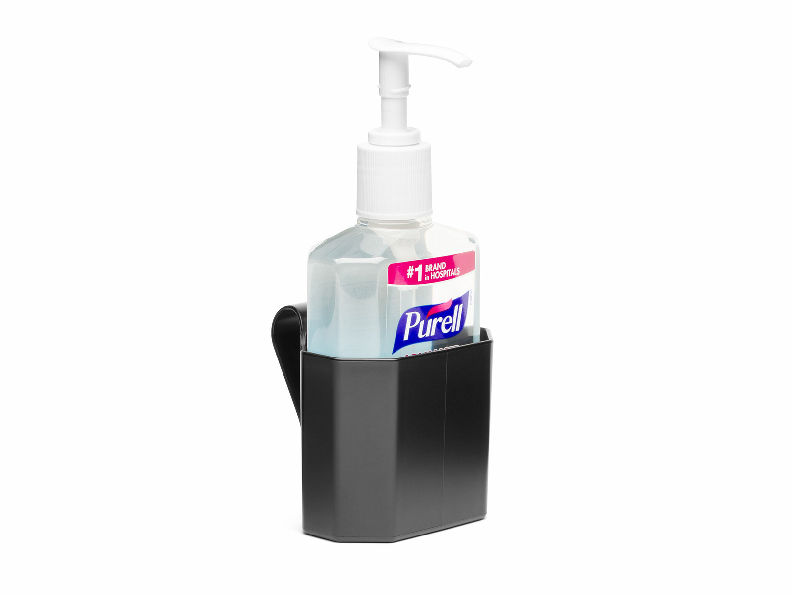 Holder With Bottle Of Hand Sanitizer