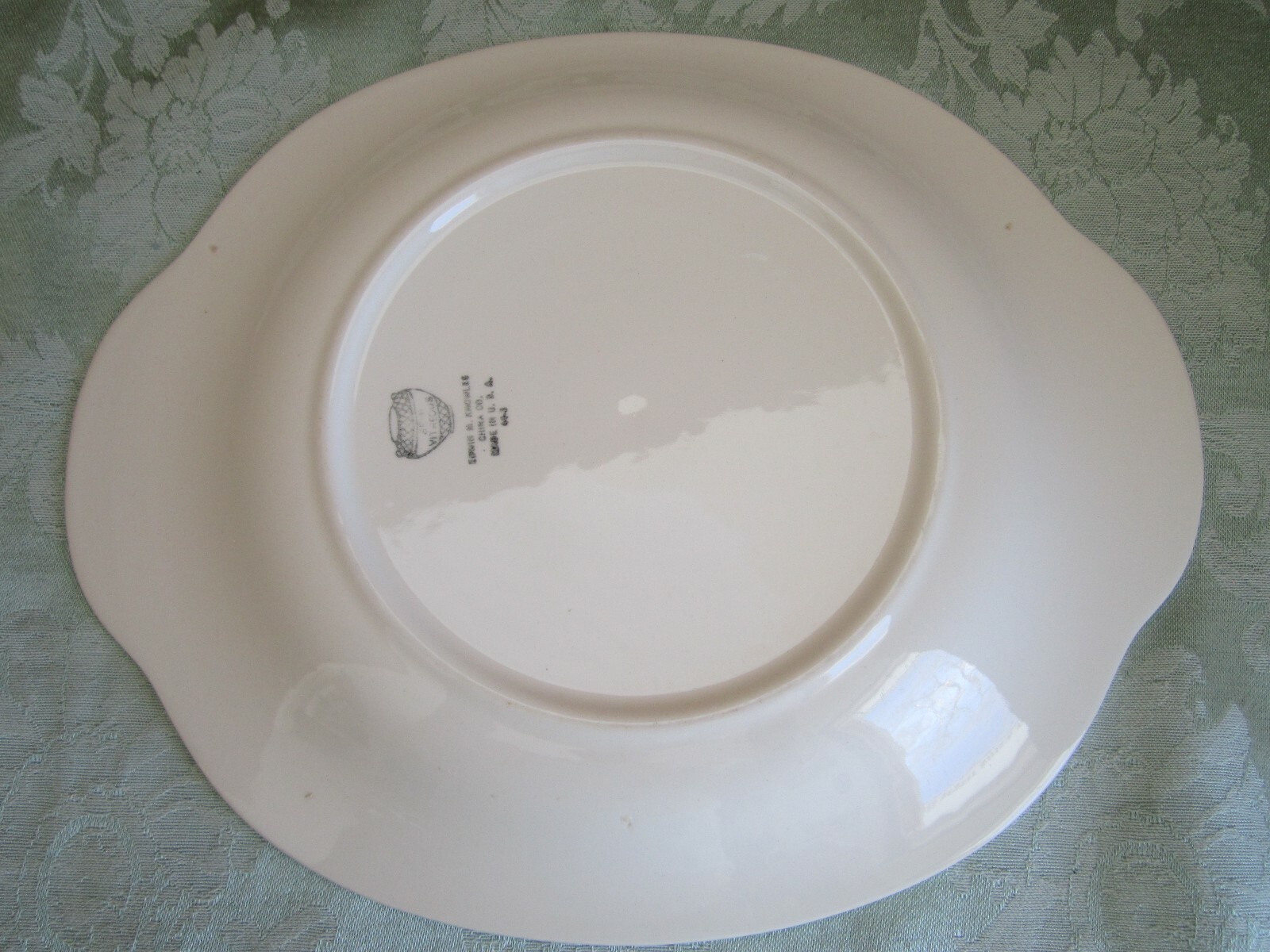 Edwin M Knowles China Wheat Pattern Gold Rim 11