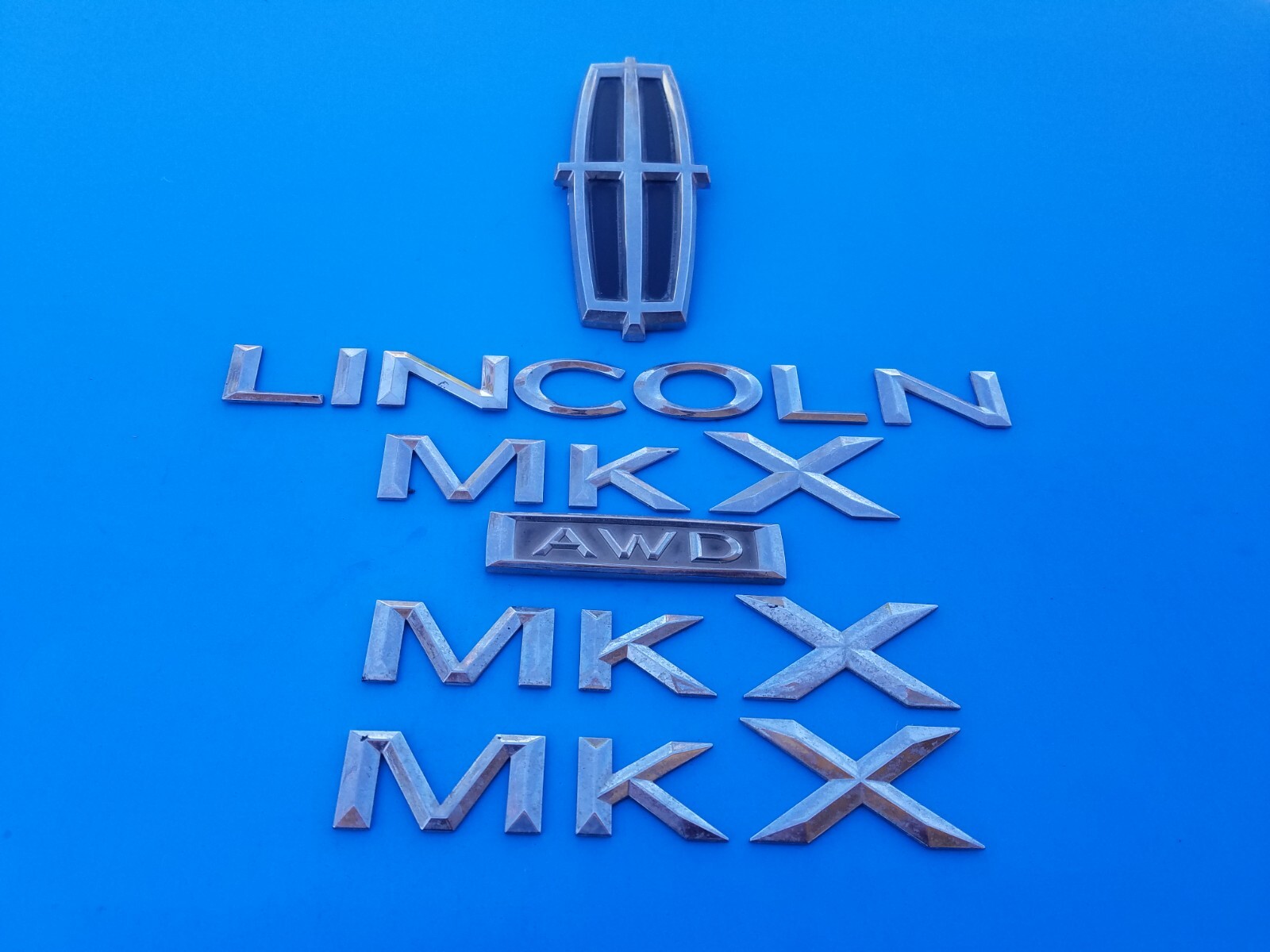 ぱんこ 2016-2018 Lincoln MKX Front Bumper Star Logo Emblem Chrome