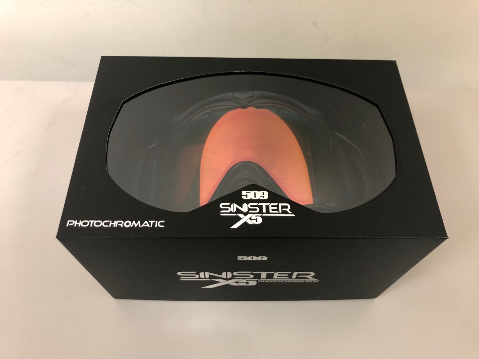 509 Snowmobile Snow Snowboard Ski Sinister X5 Photochromatic Goggles Black Fire