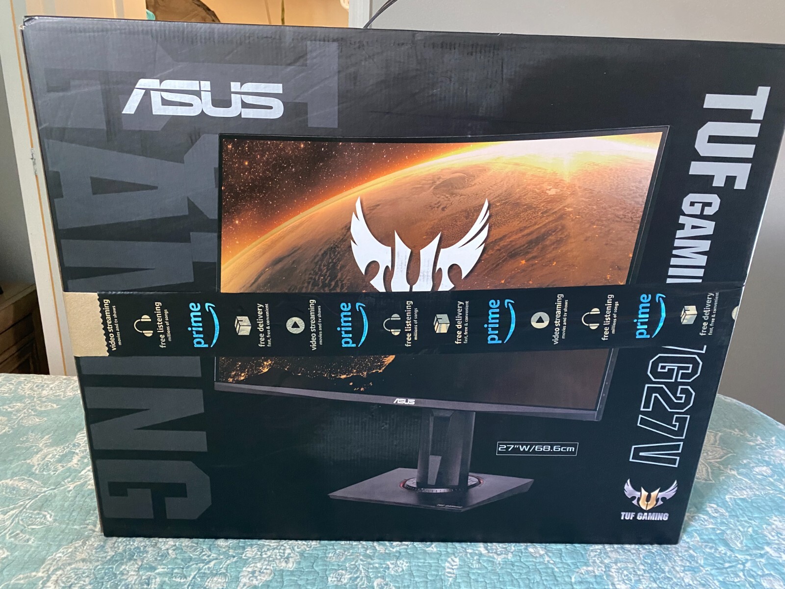 ASUS TUF Gaming VG27AQL1A 27 Curved Monitor, 1080P Full HD ASUS TUF Gaming VG27AQL1A 27 Curved Monitor, 1080P Full HD